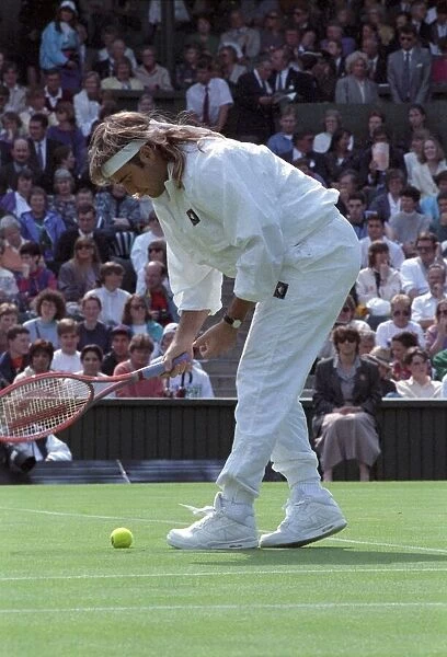 Wimbledon Tennis. Andre Agassi. June 1991 91-4091-207