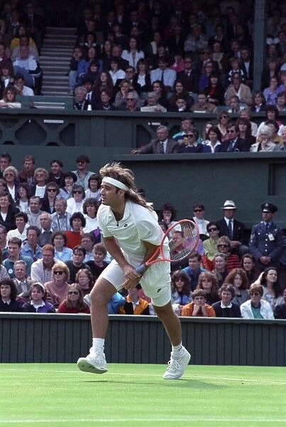 Wimbledon Tennis. Andre Agassi. June 1991 91-4091-177