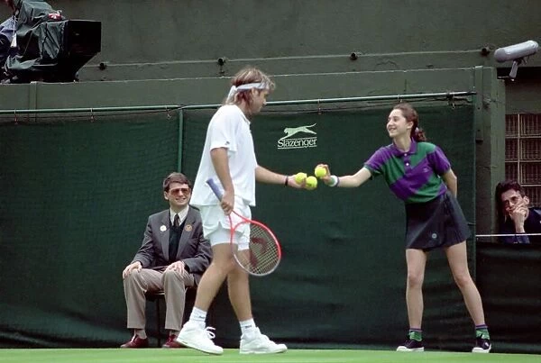 Wimbledon Tennis. Andre Agassi. June 1991 91-4091-233