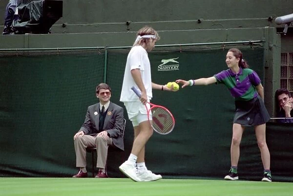 Wimbledon Tennis. Andre Agassi. June 1991 91-4091-235