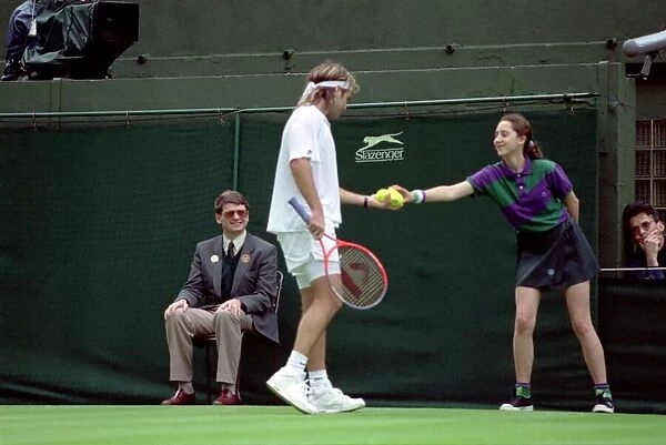 Wimbledon Tennis. Andre Agassi. June 1991 91-4091-234