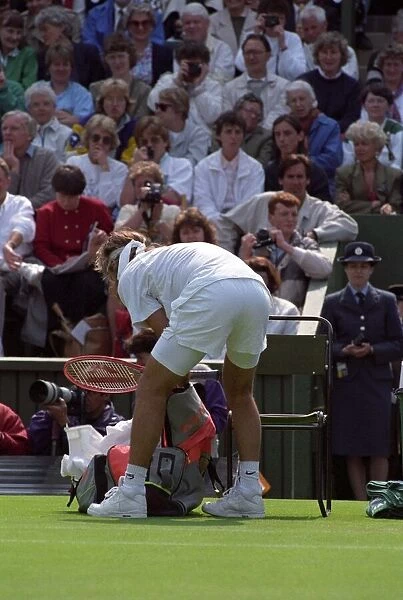 Wimbledon Tennis. Andre Agassi. June 1991 91-4091-168