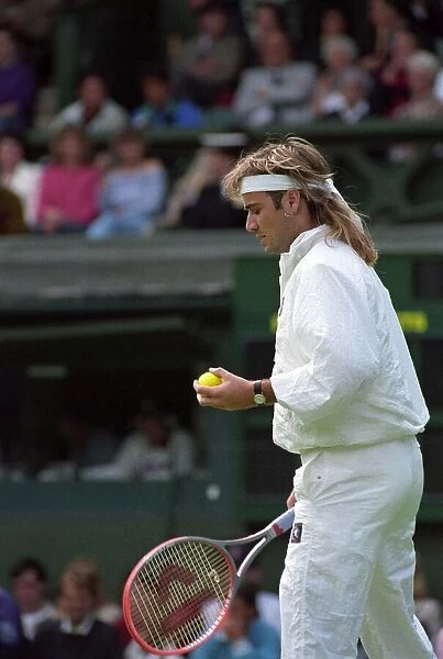 Wimbledon Tennis. Andre Agassi. June 1991 91-4091-151
