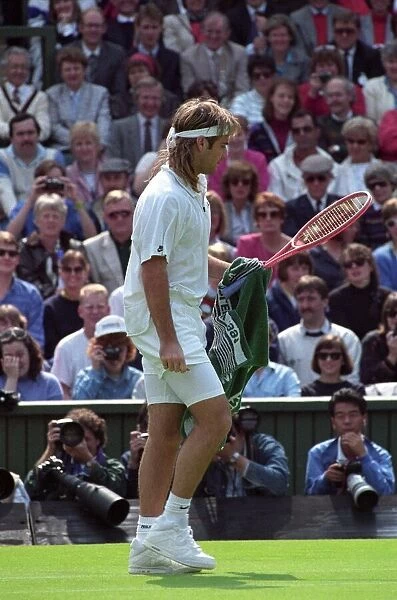 Wimbledon Tennis. Andre Agassi. June 1991 91-4091-171