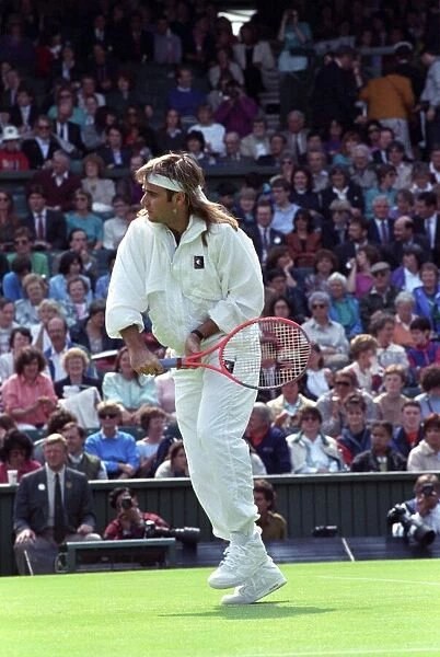 Wimbledon Tennis. Andre Agassi. June 1991 91-4091-194