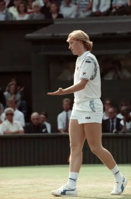 Framed Print : Wimbledon Tennis. Boris Becker. June 1988 88-3488-077