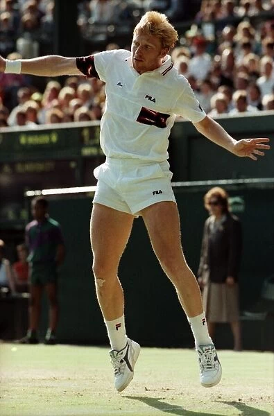 Wimbledon Tennis. Boris Becker v. Andrei Olhovsky. July 1991 91-4178-052