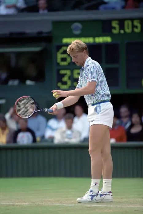 Framed Print : Wimbledon Tennis. Boris Becker Wearing Banned Shirt. June 1989 89-3895 Framed Print : Wimbledon Tennis. Boris Becker Wearing Banned Shirt. June 1989 89-3895