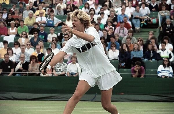 Wimbledon Tennis. Brenda Schultz in action. July 1991 91-4184-055