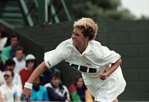 Wimbledon Tennis. Brenda Schultz v. Jennifer Capriati. July 1991 91-4184-001