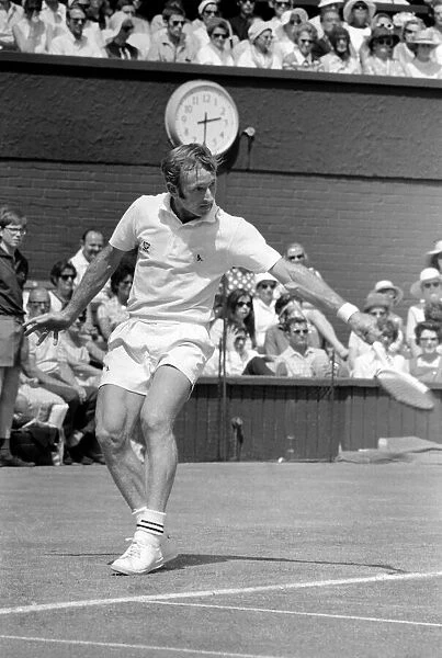 Wimbledon Tennis Championships 1970 1st Day. Rod Laver in play against G. Seewagen (U. S
