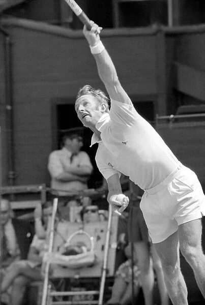 Wimbledon Tennis Championships 1970 1st Day. Rod Laver in play against G. Seewagen (U. S