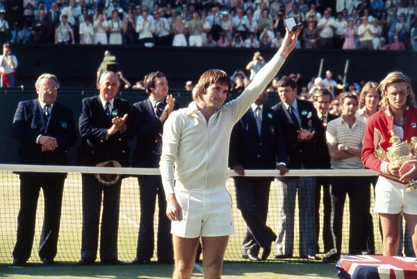 Wimbledon Tennis Championships 1977, Mens Final, Trophy Ceremony at end of match