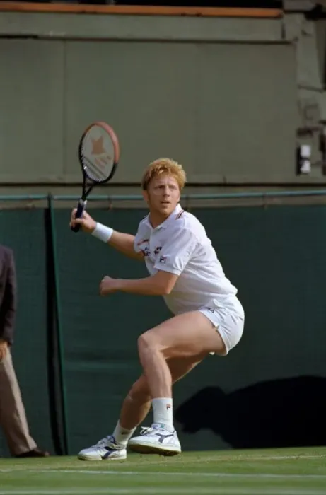 Framed Print : Wimbledon Tennis Championships. Boris Becker in action. June 1991 91-4117-175 Framed Print : Wimbledon Tennis Championships. Boris Becker in action. June 1991 91-4117-175