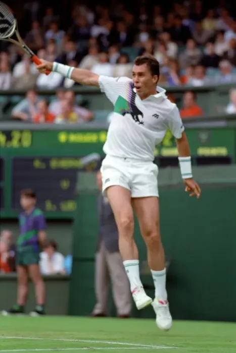 Framed Print : Wimbledon Tennis Championships. Ivan Lendl in action. June 1991 91-4117-160 Framed Print : Wimbledon Tennis Championships. Ivan Lendl in action. June 1991 91-4117-160
