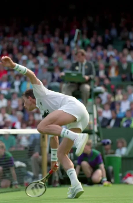 Framed Print : Wimbledon Tennis Championships. Ivan Lendl in action. June 1991 91-4117-153