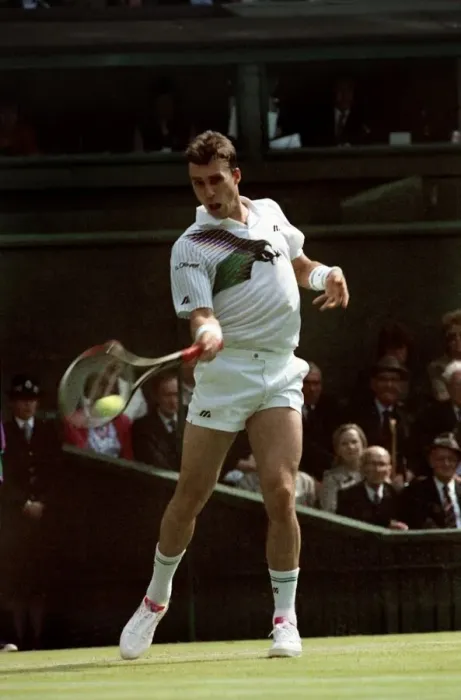 Framed Print : Wimbledon Tennis Championships. Ivan Lendl in action. June 1991 91-4117-139 Framed Print : Wimbledon Tennis Championships. Ivan Lendl in action. June 1991 91-4117-139