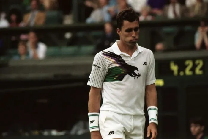Framed Print : Wimbledon Tennis Championships. Ivan Lendl in action. June 1991 91-4117-138
