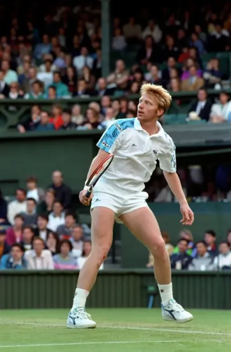 Framed Print : Wimbledon Tennis Championships. Boris Beckerf in action. June 1991 91-4117-227 Framed Print : Wimbledon Tennis Championships. Boris Beckerf in action. June 1991 91-4117-227