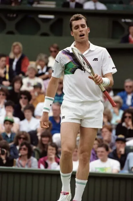 Framed Print : Wimbledon Tennis Championships. Ivan Lendl in action. June 1991 91-4117-133 Framed Print : Wimbledon Tennis Championships. Ivan Lendl in action. June 1991 91-4117-133