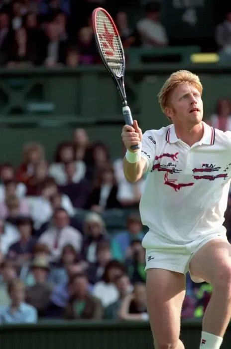 Framed Print : Wimbledon Tennis Championships. Boris Becker in action. June 1991 91-4117-169