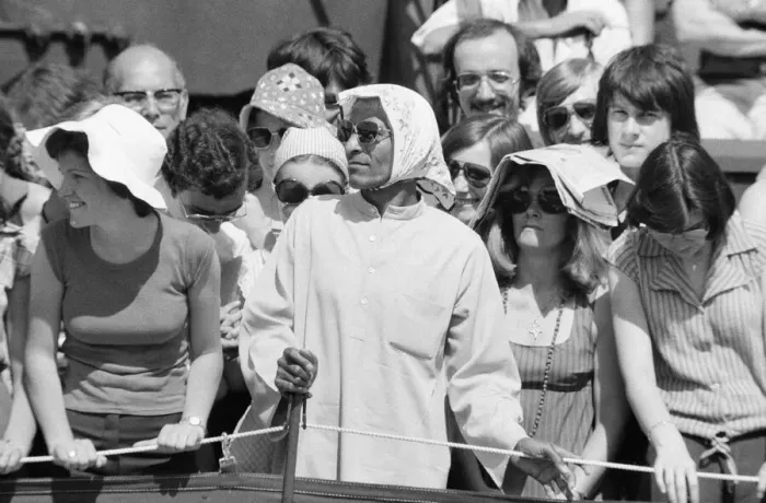 Framed Print : Wimbledon Tennis Championships, Thursday 24th June 1976. Our Picture Shows Framed Print : Wimbledon Tennis Championships, Thursday 24th June 1976. Our Picture Shows