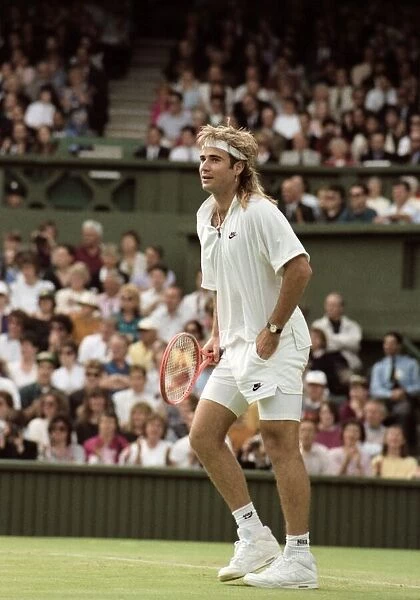 Wimbledon Tennis Championships. Andre Agassi. June 1991 91-4117-197