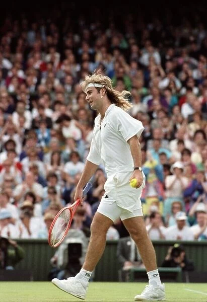 Wimbledon Tennis Championships. Andre Agassi. June 1991 91-4117-194