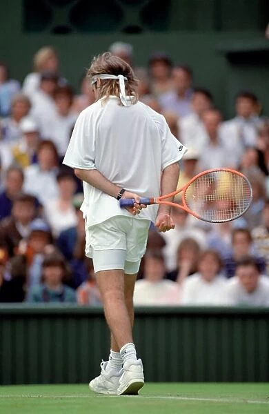Wimbledon Tennis Championships. Andre Agassi in action. June 1991 91-4117-029