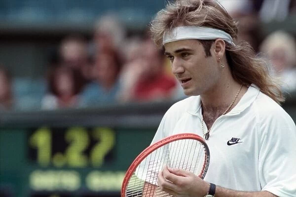 Wimbledon Tennis Championships. Andre Agassi June 1991 91-4117-111