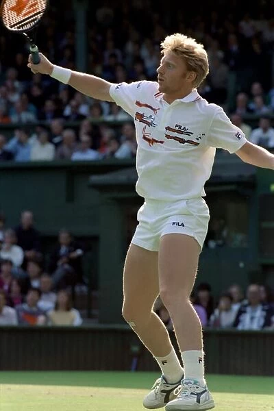 Wimbledon Tennis Championships. Boris Becker in action. June 1991 91-4117-254