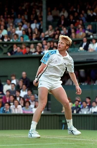 Wimbledon Tennis Championships. Boris Beckerf in action. June 1991 91-4117-227
