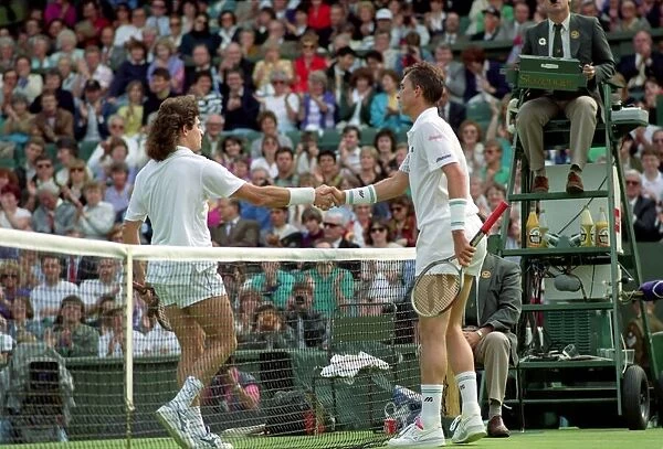Wimbledon Tennis Championships. Ivan Lendl in action. June 1991 91-4117-144