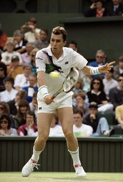 Wimbledon Tennis Championships. Ivan Lendl in action. June 1991 91-4117-127