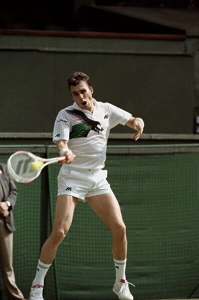 Wimbledon Tennis Championships. Ivan Lendl in action. June 1991 91-4117-123