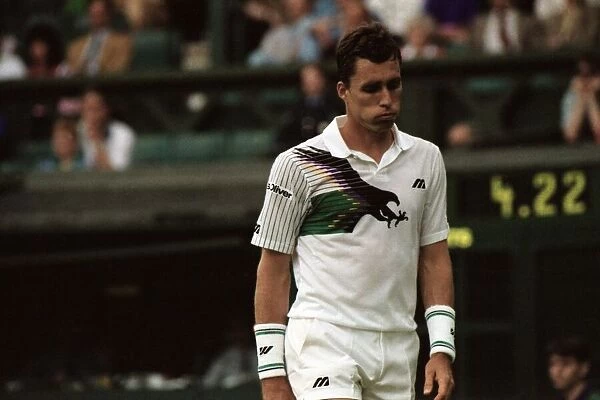 Wimbledon Tennis Championships. Ivan Lendl in action. June 1991 91-4117-138