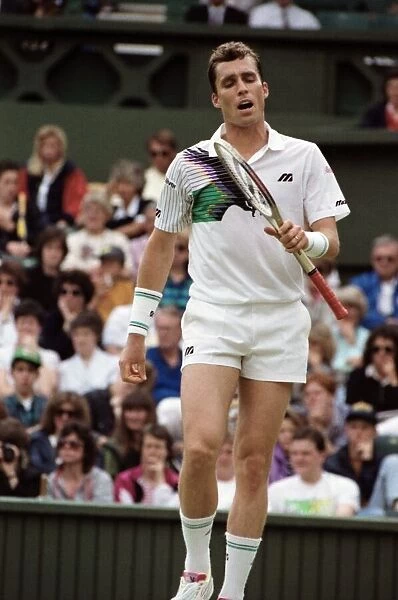 Wimbledon Tennis Championships. Ivan Lendl in action. June 1991 91-4117-133