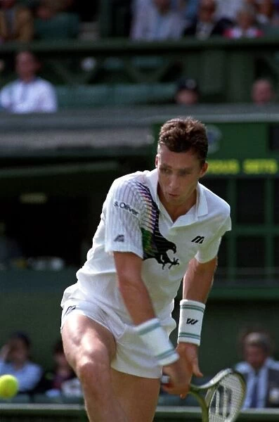 Wimbledon Tennis Championships. Ivan Lendl in action. June 1991 91-4117-143