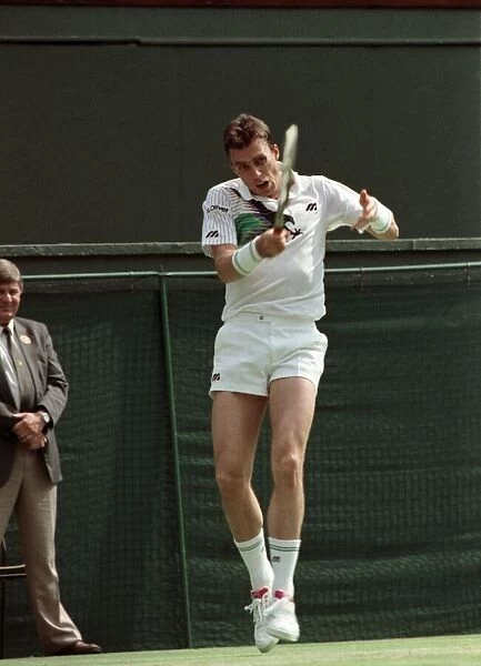 Wimbledon Tennis Championships. Ivan Lendl in action. June 1991 91-4117-141
