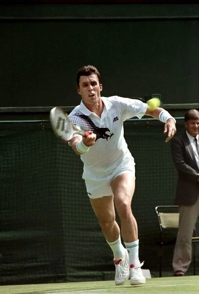 Wimbledon Tennis Championships. Ivan Lendl in action. June 1991 91-4117-140
