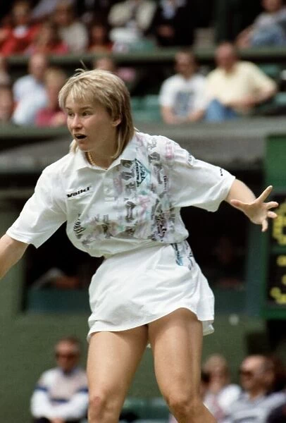 Wimbledon Tennis Championships. Jana Novotna in action. June 1991 91-4117-012