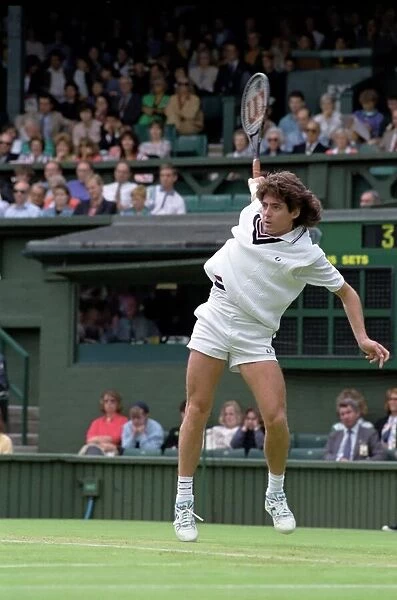 Wimbledon Tennis Championships. Kelly Evernden in action. June 1991 91-4117-164