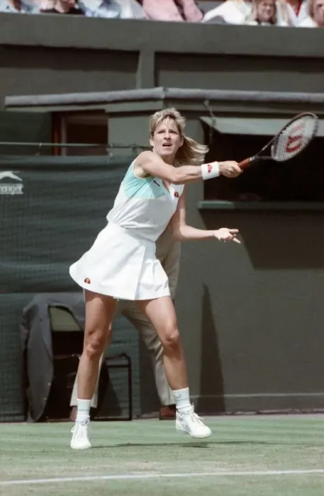 Framed Print : Wimbledon Tennis. Chris Evert, July 1988 Framed Print : Wimbledon Tennis. Chris Evert, July 1988