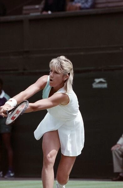 Wimbledon Tennis. Chris Evert. July 1988 88-3421-014