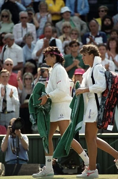 Wimbledon Tennis. Gabriella Sabatini v. Jennifer Capriati. July 1991 91-4261-023