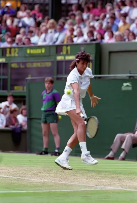 Framed Print : Wimbledon Tennis. J. Capriati. July 1991 91-4196-034 Framed Print : Wimbledon Tennis. J. Capriati. July 1991 91-4196-034
