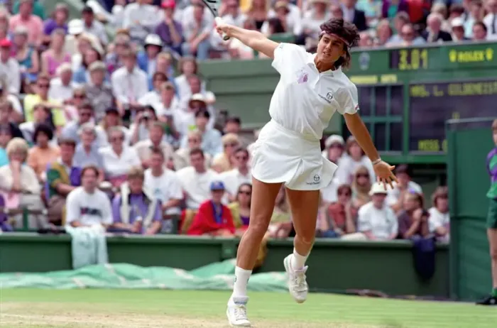 Framed Print : Wimbledon Tennis. J. Capriati. July 1991 91-4196-044