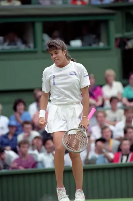 Framed Print : Wimbledon Tennis. J. Capriati v. Navratilova. July 1991 91-4197-204 Framed Print : Wimbledon Tennis. J. Capriati v. Navratilova. July 1991 91-4197-204