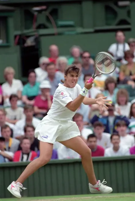 Framed Print : Wimbledon Tennis. J. Capriati v. Navratilova. July 1991 91-4197-206 Framed Print : Wimbledon Tennis. J. Capriati v. Navratilova. July 1991 91-4197-206