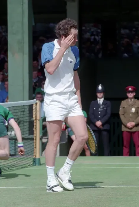 Framed Print : Wimbledon Tennis. John McEnroe. June 1989 89-3896-003 Framed Print : Wimbledon Tennis. John McEnroe. June 1989 89-3896-003